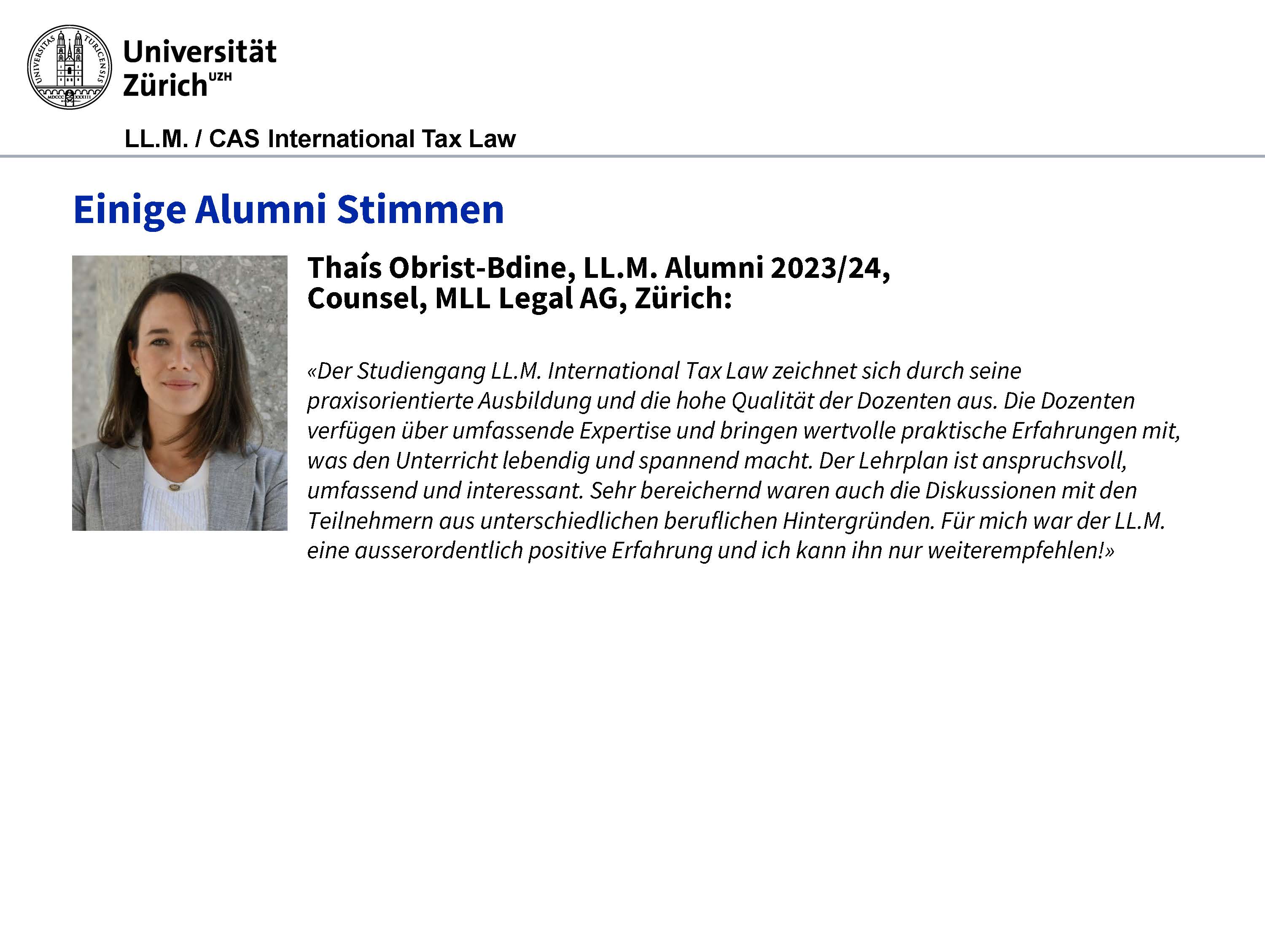 LLM_Alumnistimme Thais Obrist